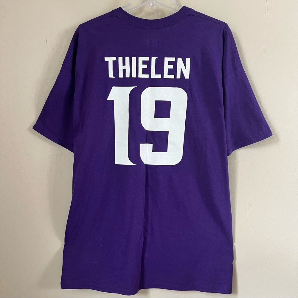 NFL Team Apparel Minnesota Viking Thielen Purple Graphic Jersey T-Shirt SZ XXL